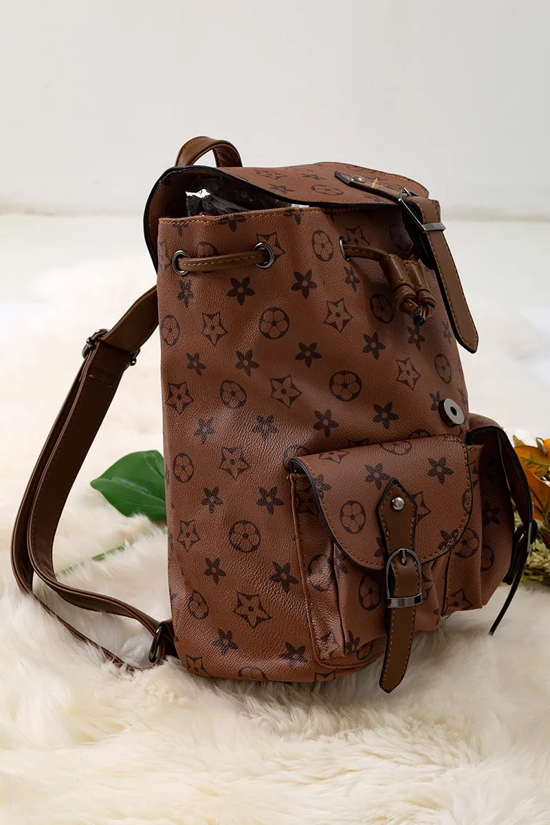 11-inch height pleather backpacks. Available in 4 colors.