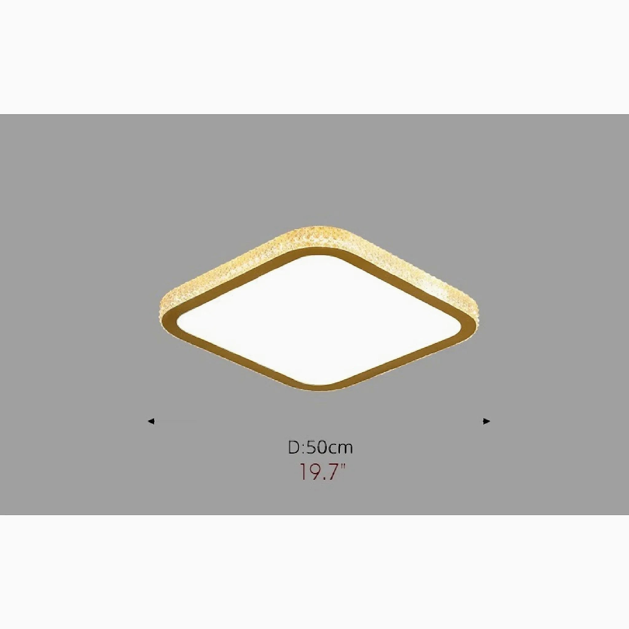 Abetone | Square Crystal LED Ceiling Light