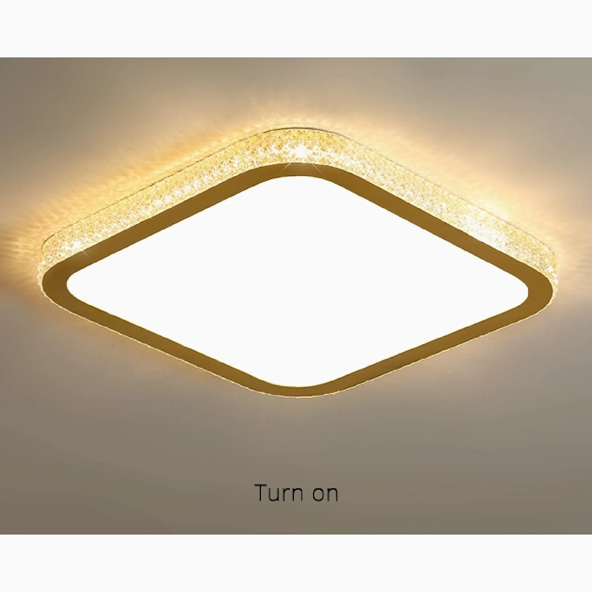 Abetone | Square Crystal LED Ceiling Light