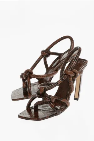 Bottega Veneta Python Print JIMBO Leather Sandals