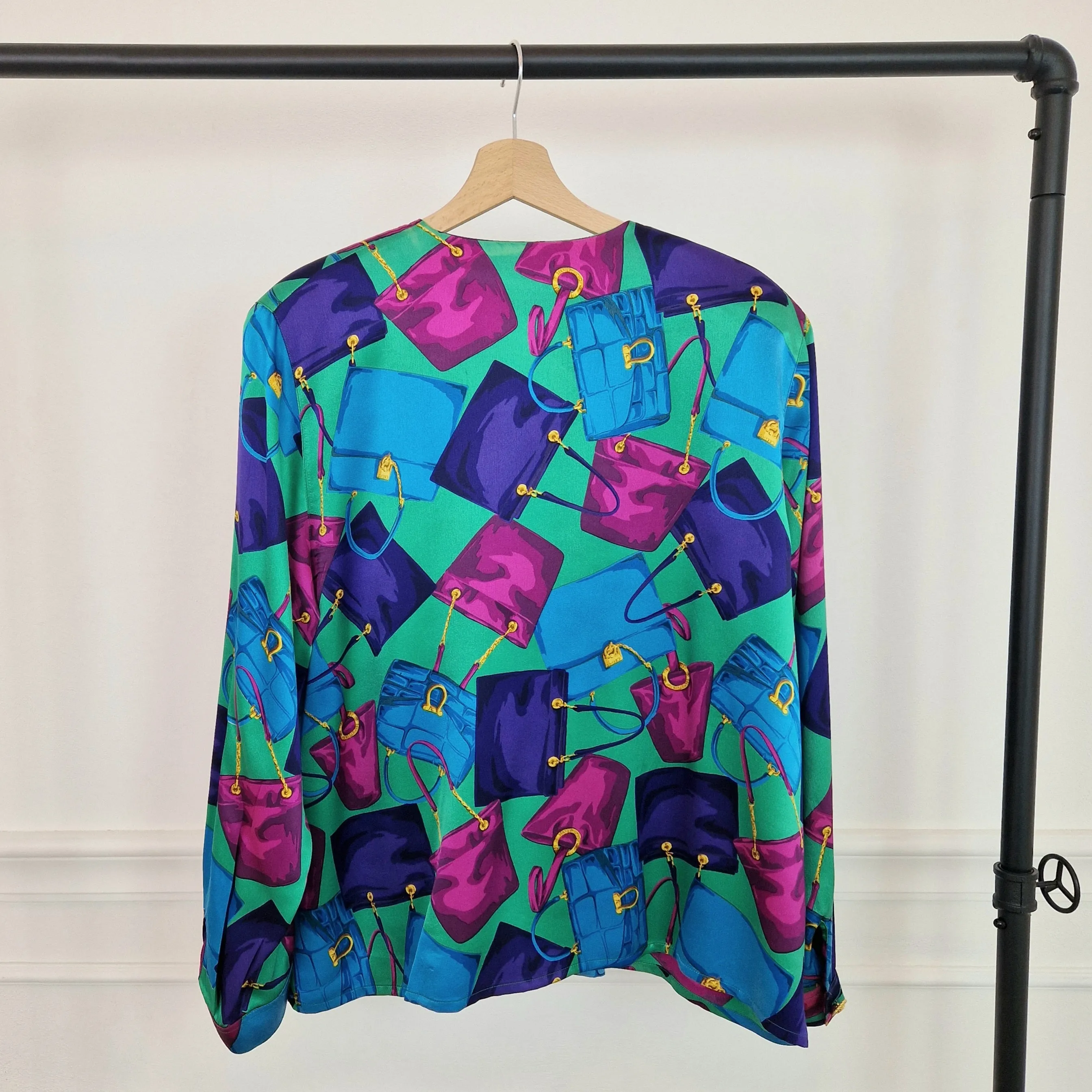Camicia vintage Celine stampa borse