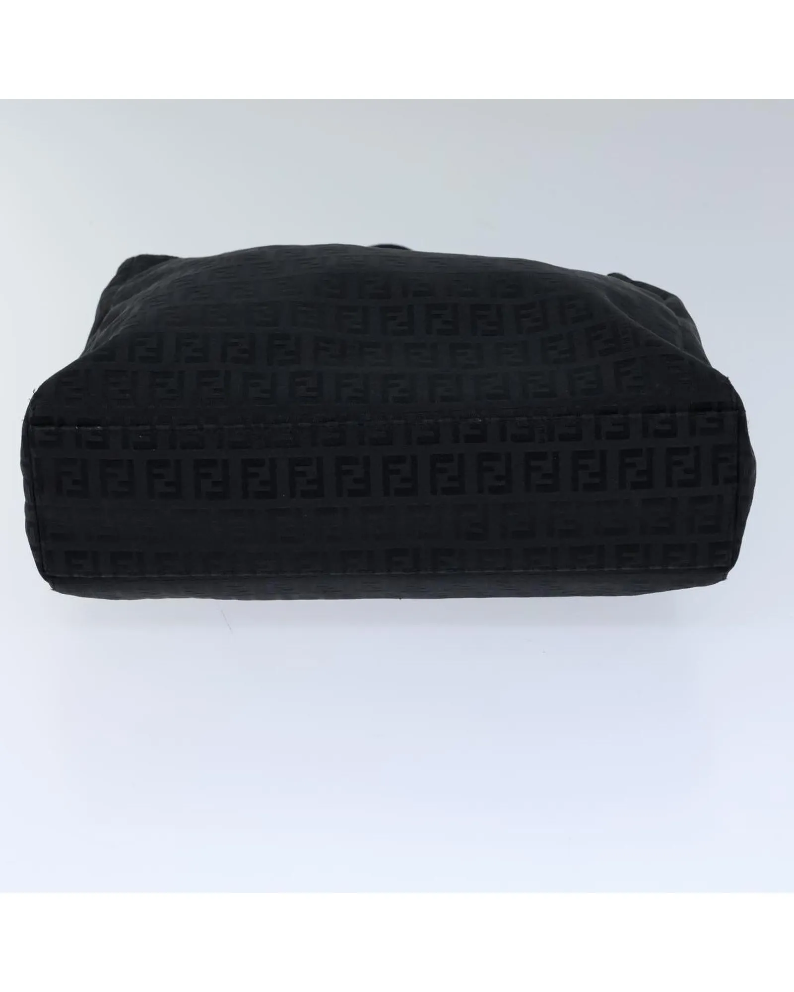 Canvas Hand Bag with Zucchino Pattern in Black