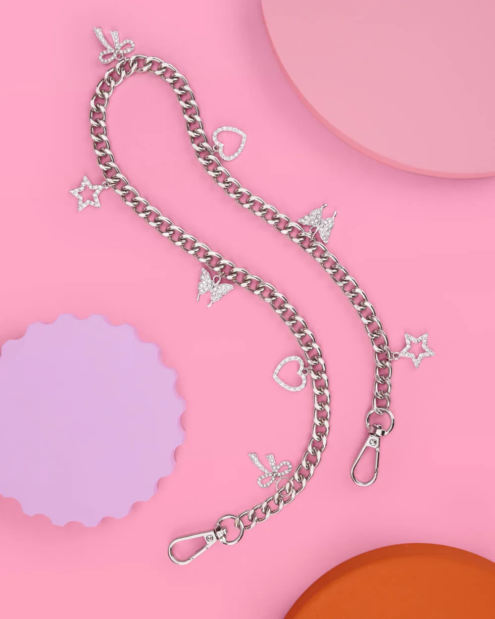 Good Idea Concert Strap - 23" chain   rhinestone charms