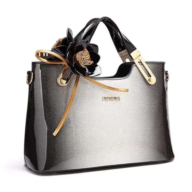 High Quality Patent Leather Designer Women Handbag