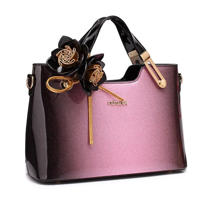 High Quality Patent Leather Designer Women Handbag