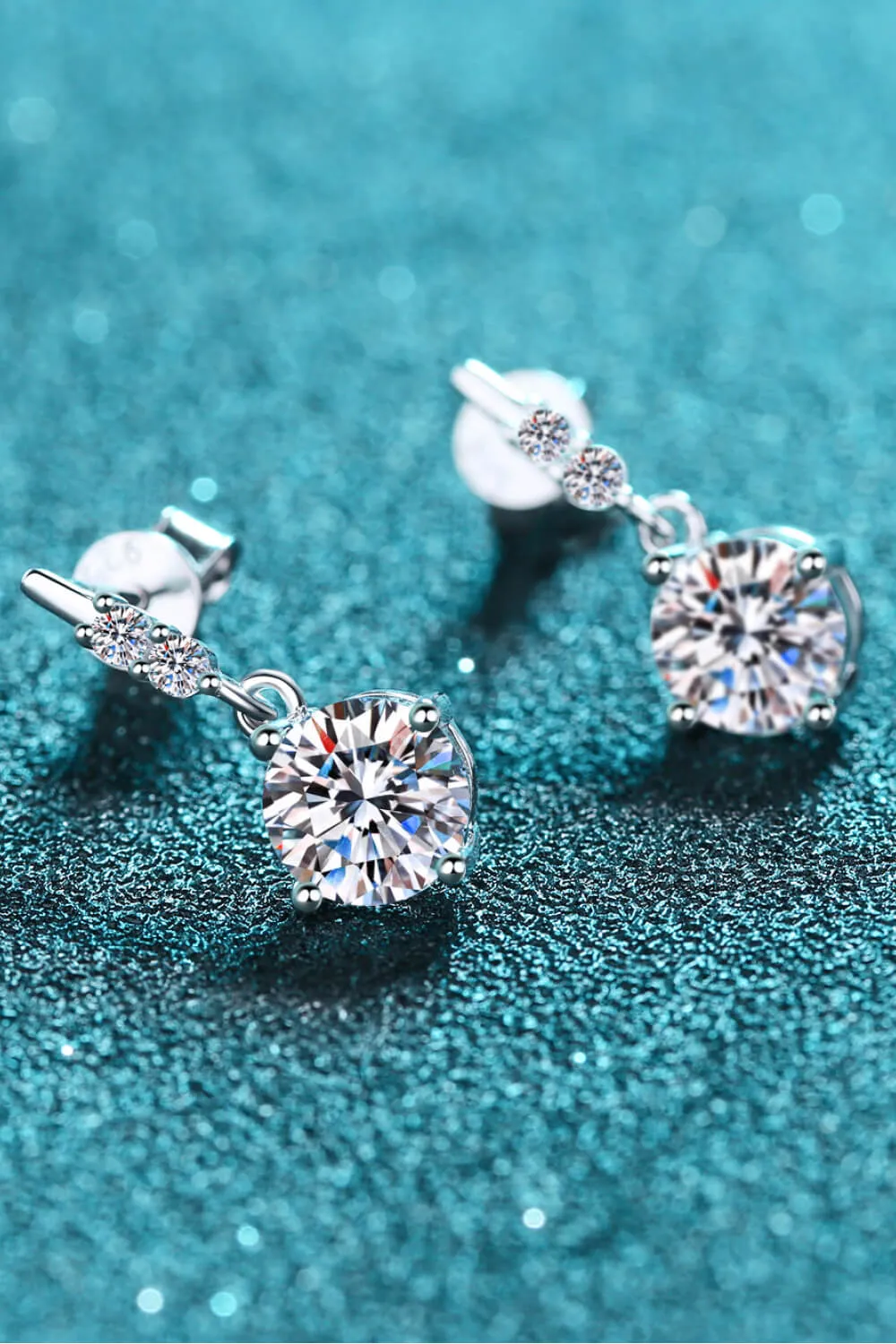 I Am Joyful 1 Carat Moissanite Drop Earrings