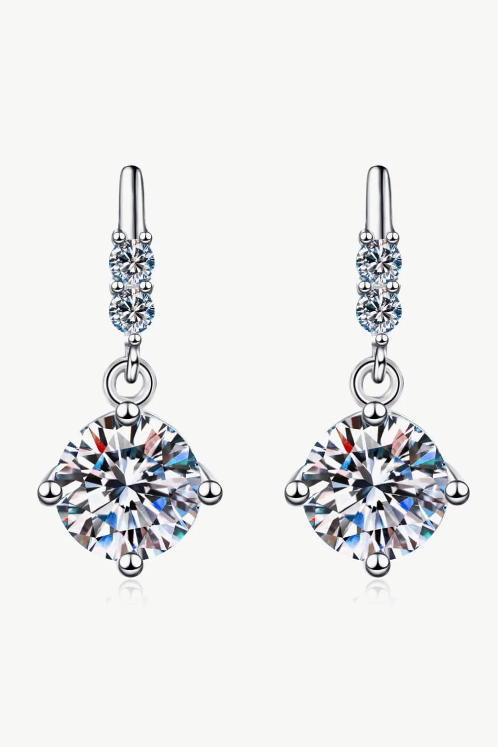 I Am Joyful 1 Carat Moissanite Drop Earrings