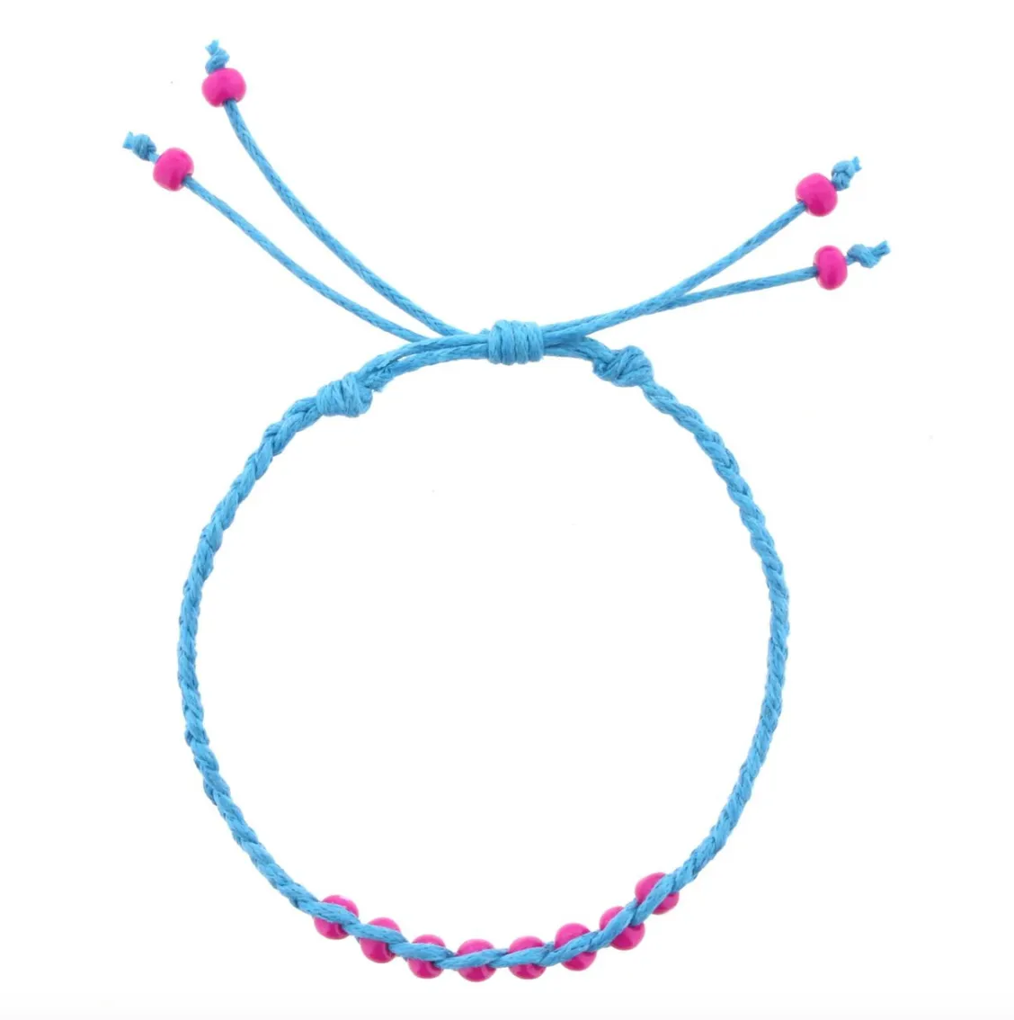 Kids Braided Bracelet(Hot Pink or Turquoise)