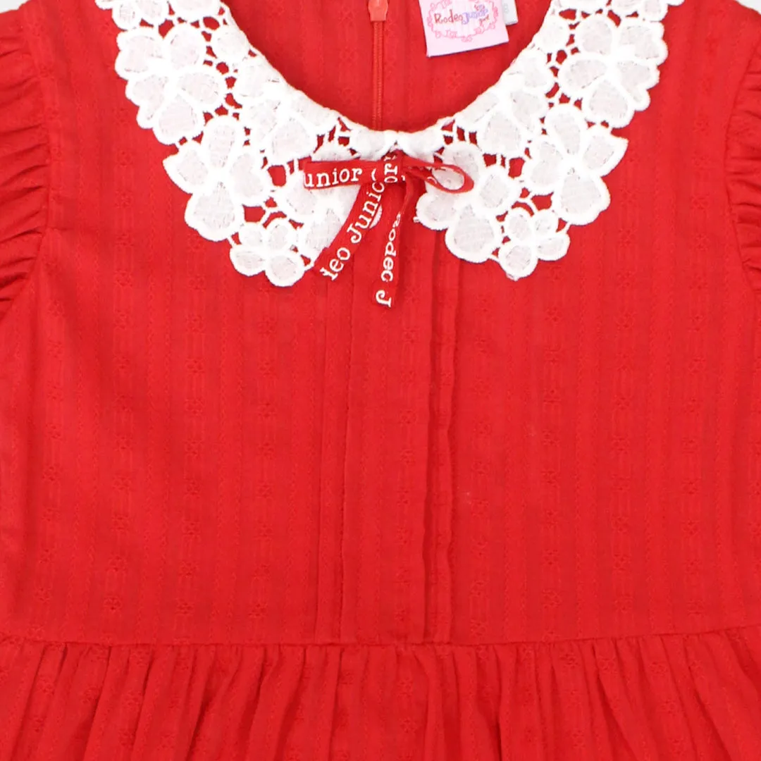 Mini Dress/ Dress Pendek Anak Red/ Rodeo Junior Girl Red Christmas