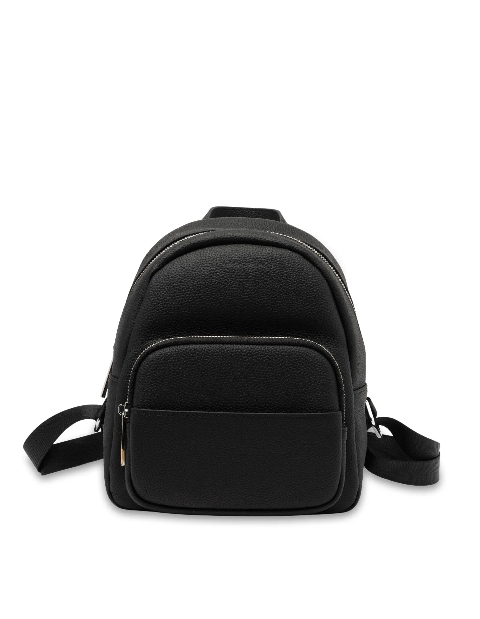 Mocha Scarlett Leather Backpack- Black