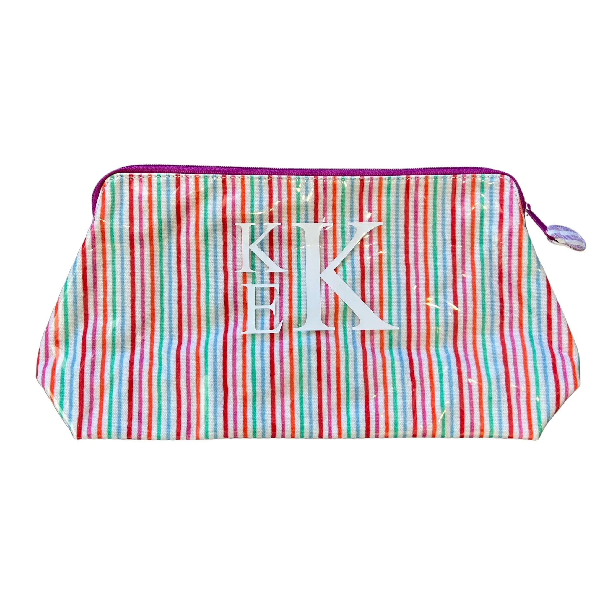 Roller Rabbit Party Stripe Makeup Bag