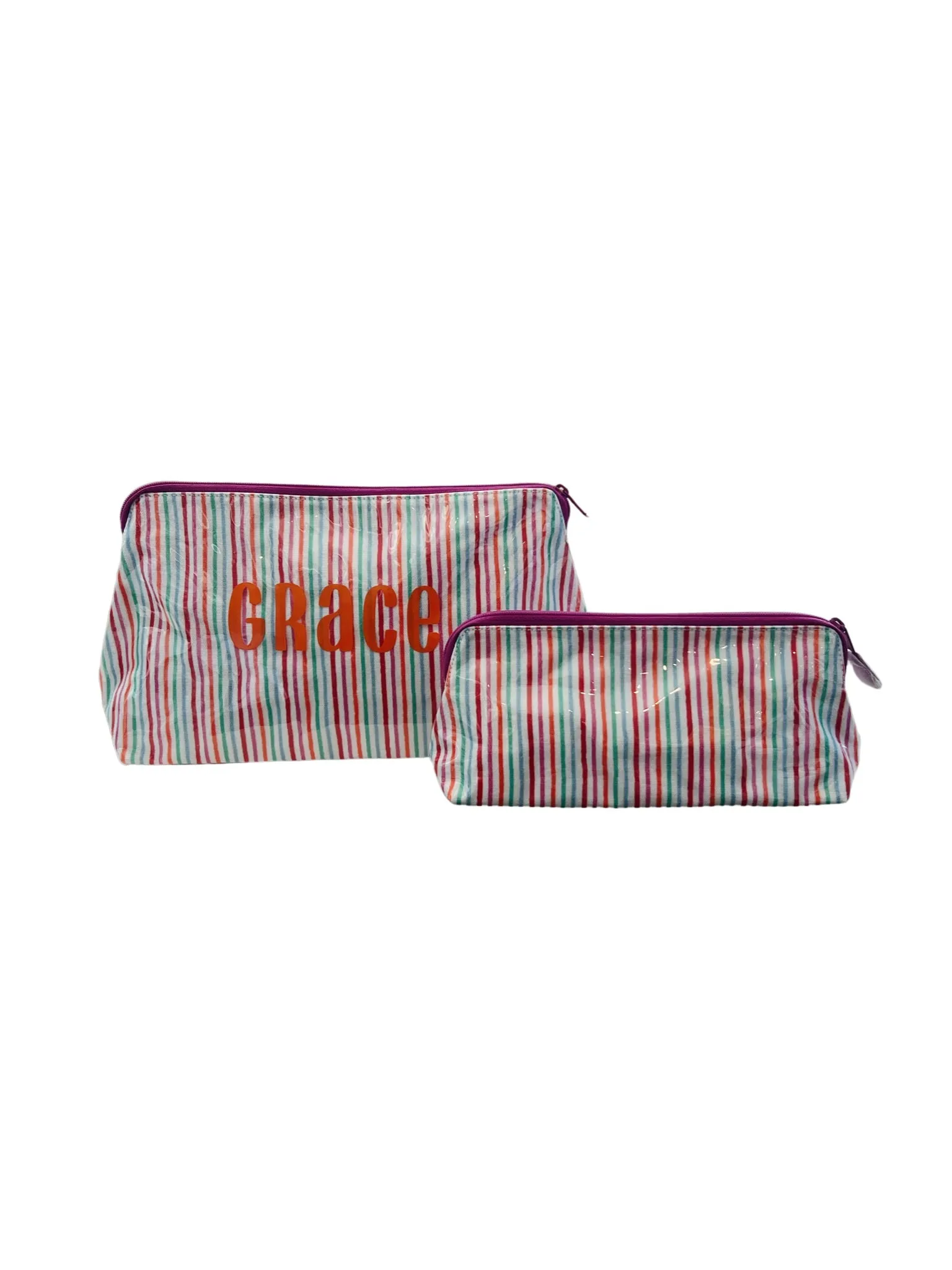 Roller Rabbit Party Stripe Makeup Bag