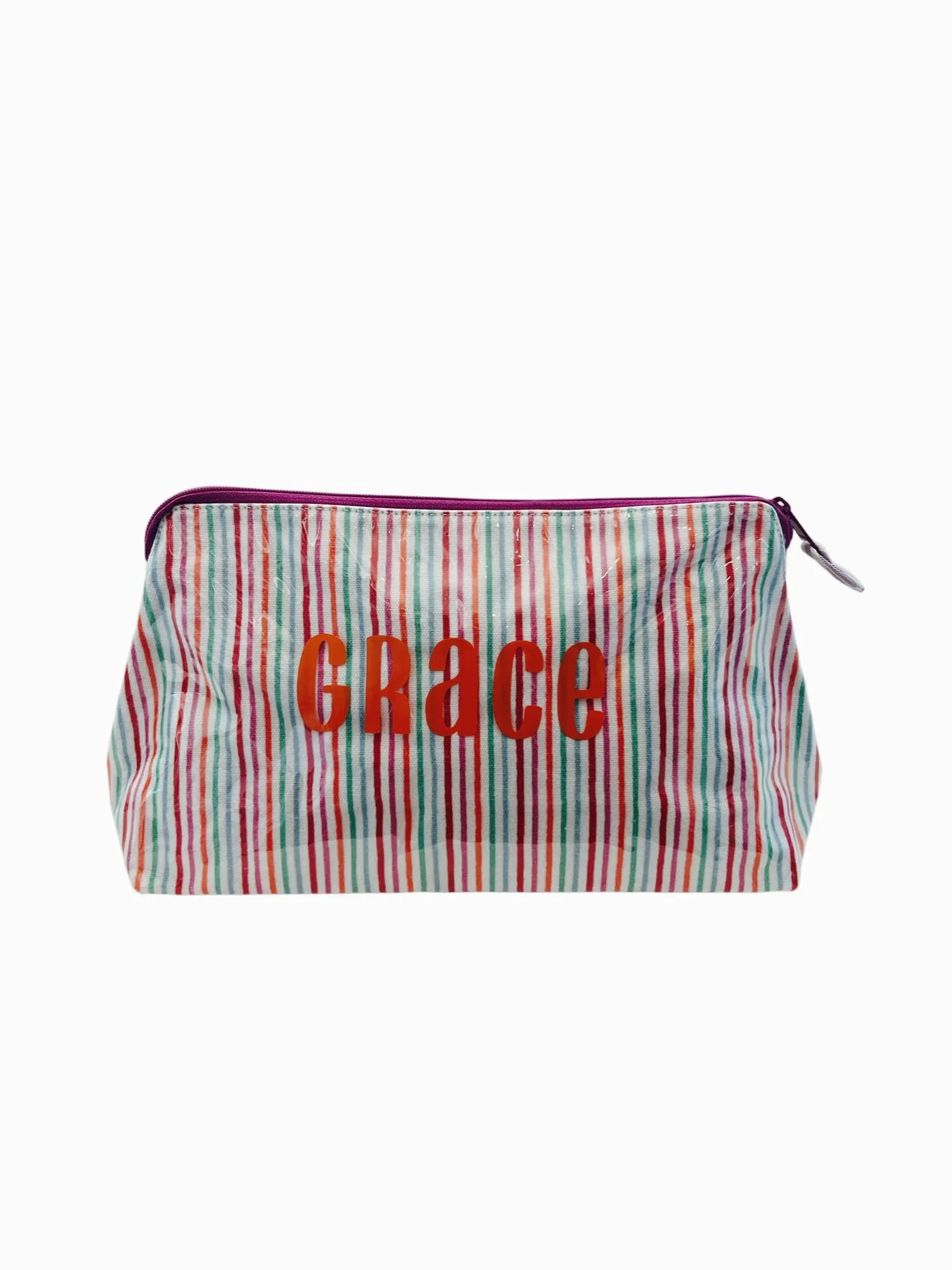 Roller Rabbit Party Stripe Makeup Bag