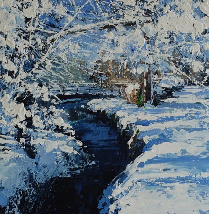 The Bridge, Bournville Park (Giclee Print) framed 3/150