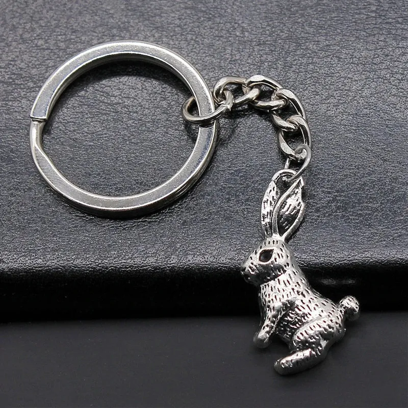 Vintage Rabbit Pendant Keychain for Your Bag or Purse