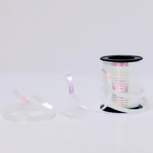 White Iridescent Curling Ribbon (45m)